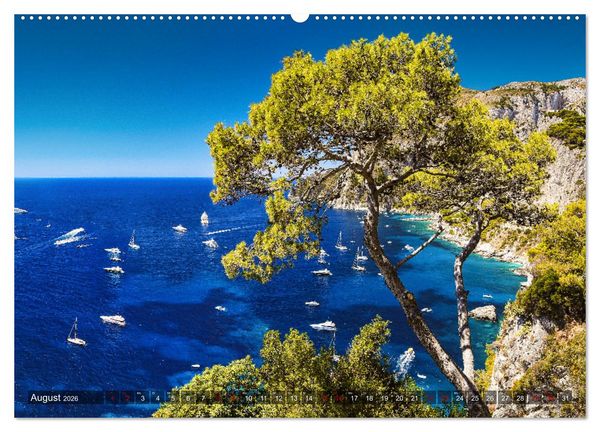 Produktbild: Bella Italia - Berge und Meer (hochwertiger Premium Wandkalender 2026 DIN A2 quer), Kunstdruck in Hochglanz