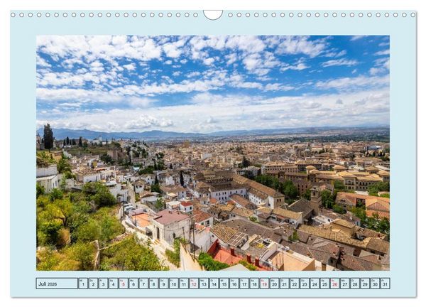 Produktbild: Ein Herz f&uuml;r Granada (Wandkalender 2026 DIN A3 quer), CALVENDO Monatskalender