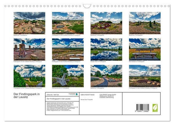 Produktbild: Der Findlingspark in der Lausitz (Wandkalender 2026 DIN A3 quer), CALVENDO Monatskalender