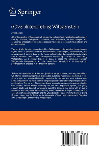 Produktbild: (Over)Interpreting Wittgenstein