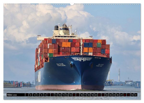 Produktbild: Shipspotting Hamburg (Wandkalender 2026 DIN A2 quer), CALVENDO Monatskalender