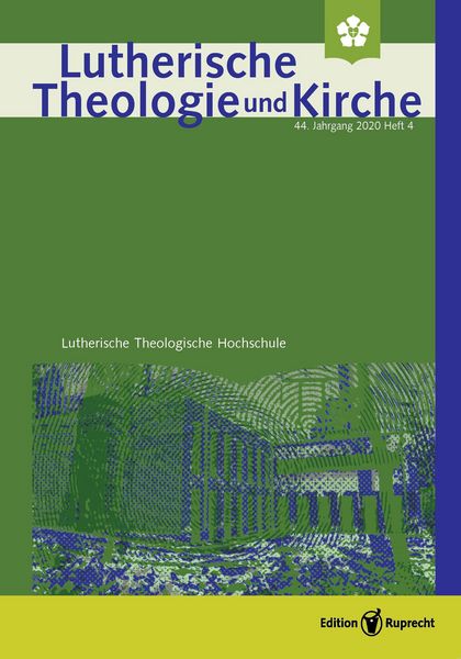 Produktbild: Lutherische Theologie und Kirche - Heft 04/2020