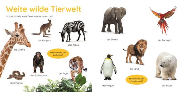 Produktbild: Erstes Lernen Puzzlebuch. Tiere