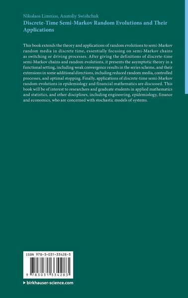 Produktbild: Discrete-Time Semi-Markov Random Evolutions and Their Applications