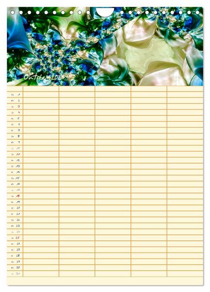 Produktbild: Bl&uuml;tenzauber - Familienplaner 2026 (Wandkalender 2026 DIN A4 hoch), CALVENDO Monatskalender
