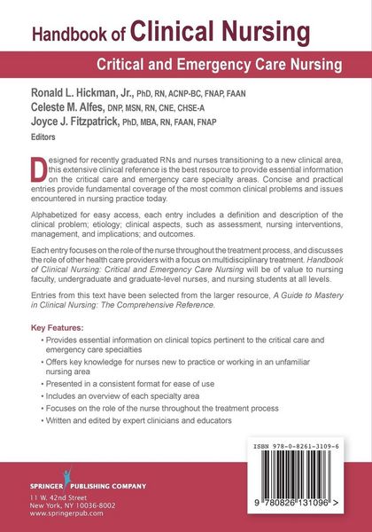 Produktbild: Handbook of Clinical Nursing