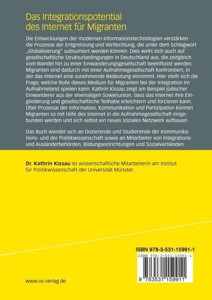 Produktbild: Das Integrationspotential des Internet f&uuml;r Migranten