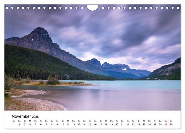 Produktbild: Fernweh Kanada - Naturerlebnis Rocky Mountains (Wandkalender 2026 DIN A4 quer), CALVENDO Monatskalender