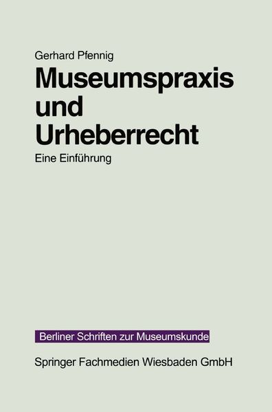 Produktbild: Museumspraxis und Urheberrecht