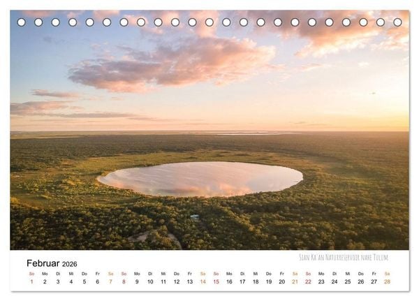 Produktbild: Mexiko aus der Vogelperspektive (Tischkalender 2026 DIN A5 quer), CALVENDO Monatskalender