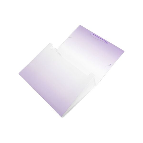 Produktbild: Idena F&auml;chermappe PP Color Edition 12 F&auml;cher wei&szlig;/lila DIN A4