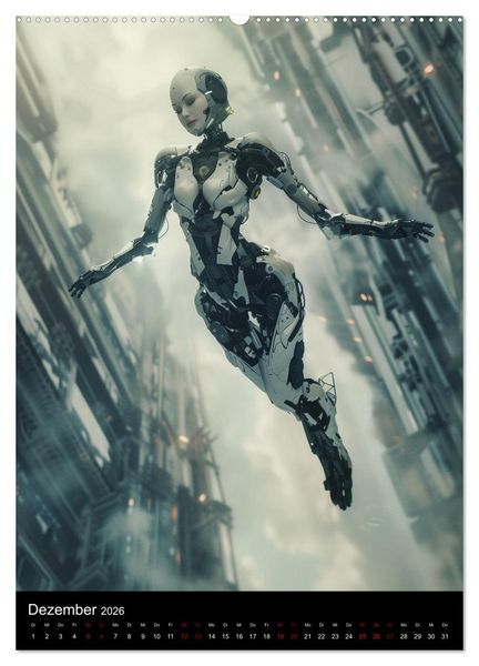 Produktbild: Roboter - Diven (Wandkalender 2026 DIN A2 hoch), CALVENDO Monatskalender