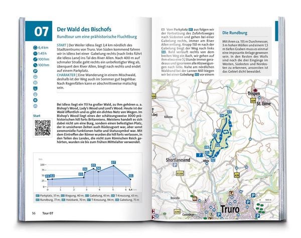 Produktbild: KOMPASS Wanderf&uuml;hrer Cornwall und Devon, 60 Touren mit Extra-Tourenkarte