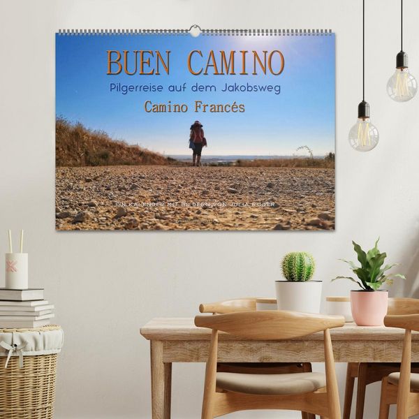 Produktbild: Buen Camino - Pilgerreise auf dem Jakobsweg - Camino Franc&eacute;s (Wandkalender 2026 DIN A2 quer), CALVENDO Monatskalender