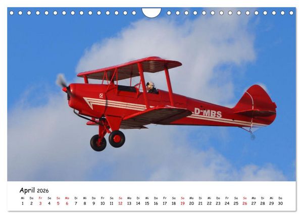 Produktbild: Flugzeuge am blauen Himmel (Wandkalender 2026 DIN A4 quer), CALVENDO Monatskalender