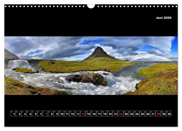 Produktbild: Island 2026 Landschaftspanoramen (Wandkalender 2026 DIN A3 quer), CALVENDO Monatskalender