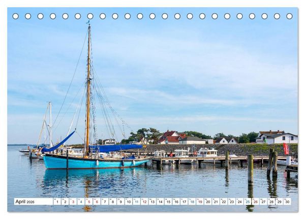 Produktbild: Schiff und Segel - HIDDENSEE (Tischkalender 2026 DIN A5 quer), CALVENDO Monatskalender
