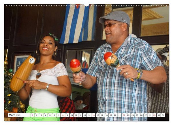 Produktbild: M&uacute;sica Cubana - Karibische Kl&auml;nge aus Kuba (Wandkalender 2026 DIN A2 quer), CALVENDO Monatskalender