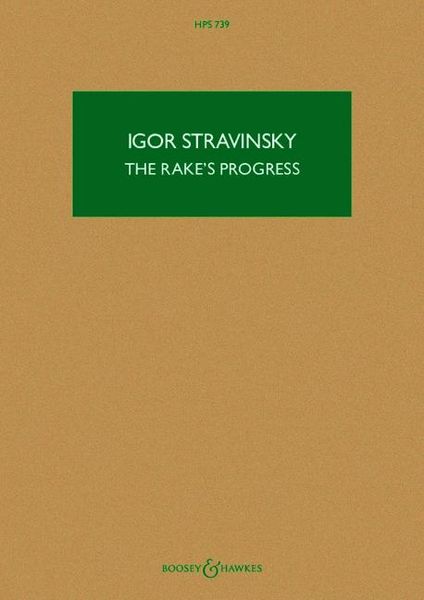 Produktbild: Stravinsky: The Rake's Progress - Opera in Three Acts Study Score