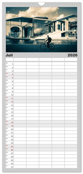 Produktbild: Familienplaner 2026 - berlin specials mit 5 Spalten (Wandkalender, 21 x 45 cm) CALVENDO