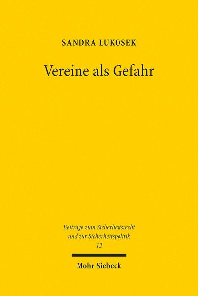 Produktbild: Vereine als Gefahr