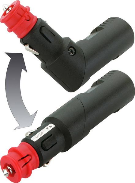 ProCar Sicherheits-Universalstecker (winkelbar) mit Bohrung für 3mm LED Belastbarkeit Strom max.=8A Passend für (Details