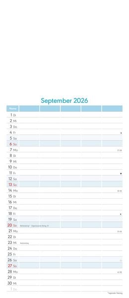 Produktbild: Kreativ-Kalender Familienplaner 2026 - 5 Spalten - 19,5x45 cmFoto, Malen, Basteln - datiert - Kreativkalender - Foto-Kalender - Familienkalender - Wan