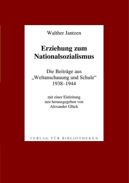 Produktbild: Erziehung zum Nationalsozialismus
