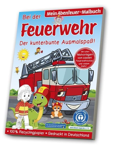 Produktbild: Malbuch Blauer Engel: Feuerwehr
