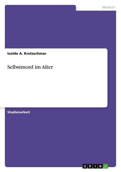 Produktbild: Selbstmord im Alter