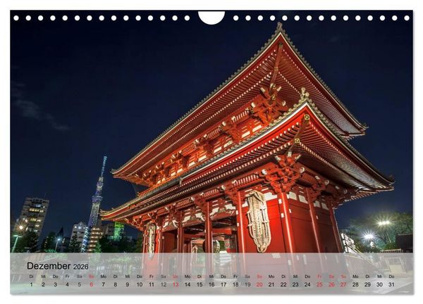 Produktbild: Japan. Zwischen Tradition und Moderne (Wandkalender 2026 DIN A4 quer), CALVENDO Monatskalender