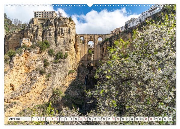 Produktbild: Andalusien - Ronda (hochwertiger Premium Wandkalender 2026 DIN A2 quer), Kunstdruck in Hochglanz