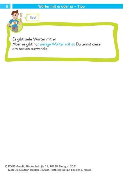 Produktbild: Deutsch-Testblock So gut bin ich! 3. Klasse