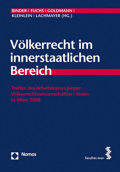 Produktbild: V&ouml;lkerrecht im innerstaatlichen Bereich