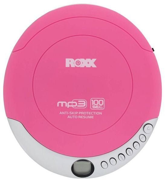 Produktbild: Roxx PCD 501 pink Tragbarer CD-Player CD, CD-R, CD-RW, MP3 Pink, Silber
