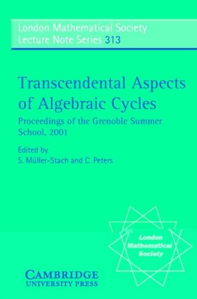 Produktbild: Transcendental Aspects of Algebraic Cycles