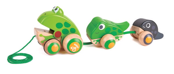 Produktbild: Nachziehbare Frosch-Familie