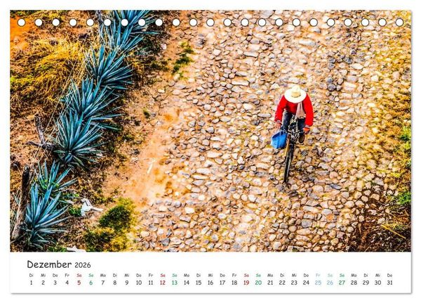 Produktbild: Mexico von oben (Tischkalender 2026 DIN A5 quer), CALVENDO Monatskalender