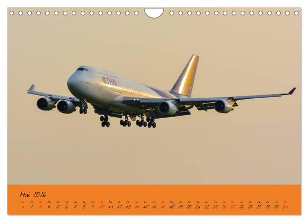 Produktbild: Flugzeuge im Abendlicht (Wandkalender 2026 DIN A4 quer), CALVENDO Monatskalender
