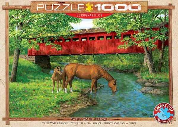 Eurographics 6000-0834 - Sweet Water Brücke by Persis Clayton Weirs , Puzzle, 1.000 Teile