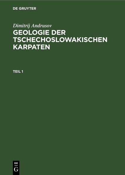 Produktbild: Geologie der tschechoslowakischen Karpaten. Teil 1