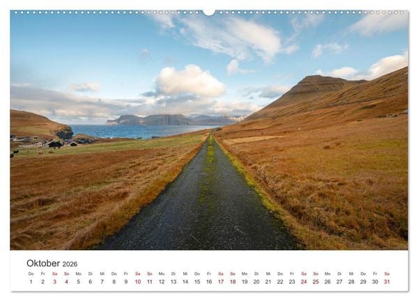 Produktbild: F&Auml;R&Ouml;ER INSELN - Herbstlichter (hochwertiger Premium Wandkalender 2026 DIN A2 quer), Kunstdruck in Hochglanz