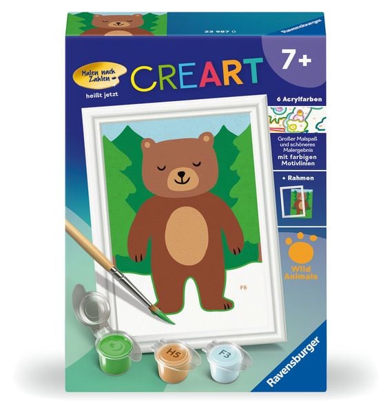 Produktbild: CreArt, Malen nach Zahlen Kinder - Kleiner B&auml;r