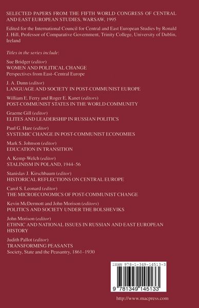Produktbild: The Experience of Democratization in Eastern Europe