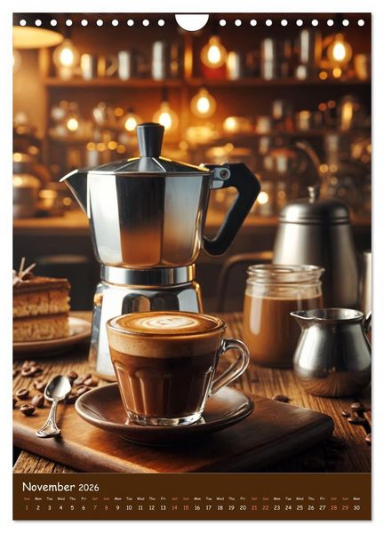 Produktbild: The Soul of Coffee - A Daily Ritual (Wall Calendar 2026 DIN A4 portrait), CALVENDO 12 Month Wall Calendar