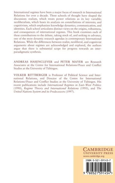 Produktbild: Theories of International Regimes