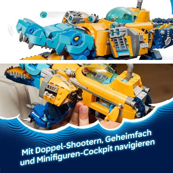 Produktbild: LEGO DREAMZzz 2in1 71512 Krokodil-U-Boot, Spielzeug mit 3 Minifiguren