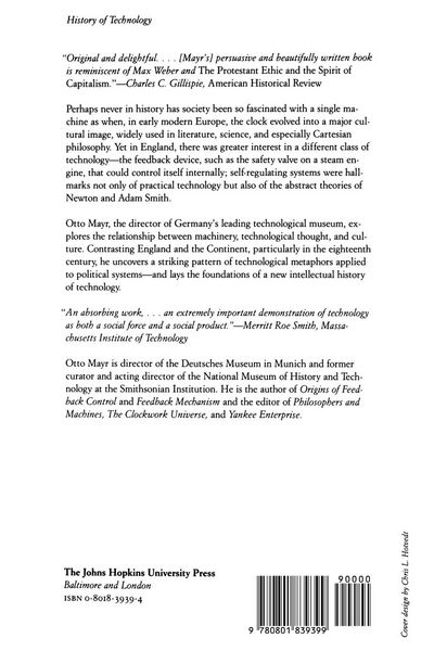 Produktbild: Authority, Liberty, and Automatic Machinery in Early Modern Europe