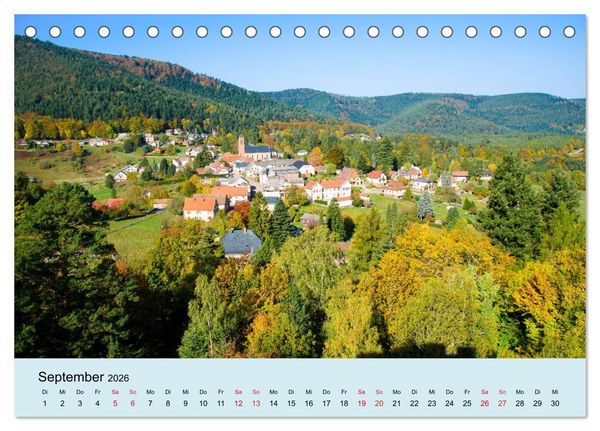 Produktbild: Elsass- und Vogesentr&auml;ume (Tischkalender 2026 DIN A5 quer), CALVENDO Monatskalender