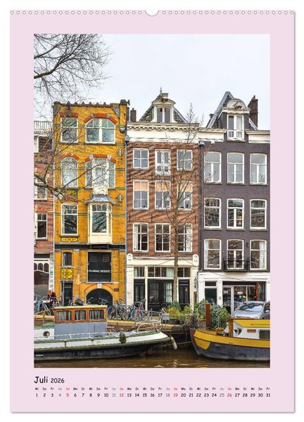 Produktbild: Amsterdam - Alles nur Fassade (hochwertiger Premium Wandkalender 2026 DIN A2 hoch), Kunstdruck in Hochglanz